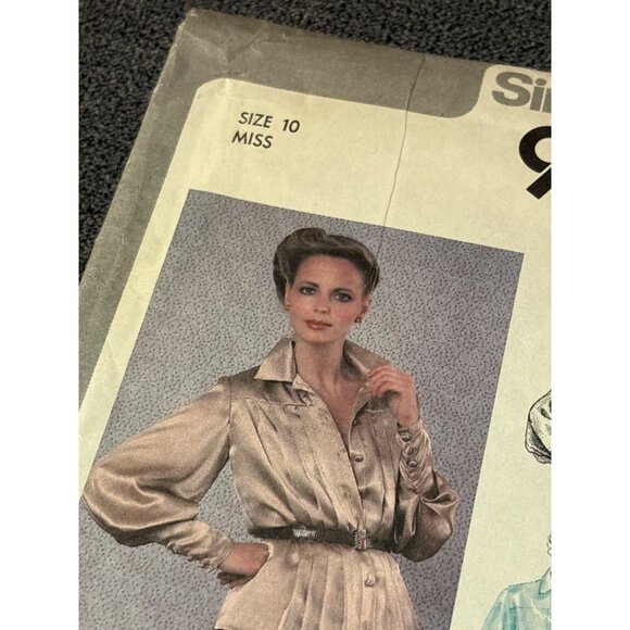 Simplicity 9215 Vintage 1979 Misses Blouse Sewing Pattern Size 10 Multiple Style - Picture 2 of 5